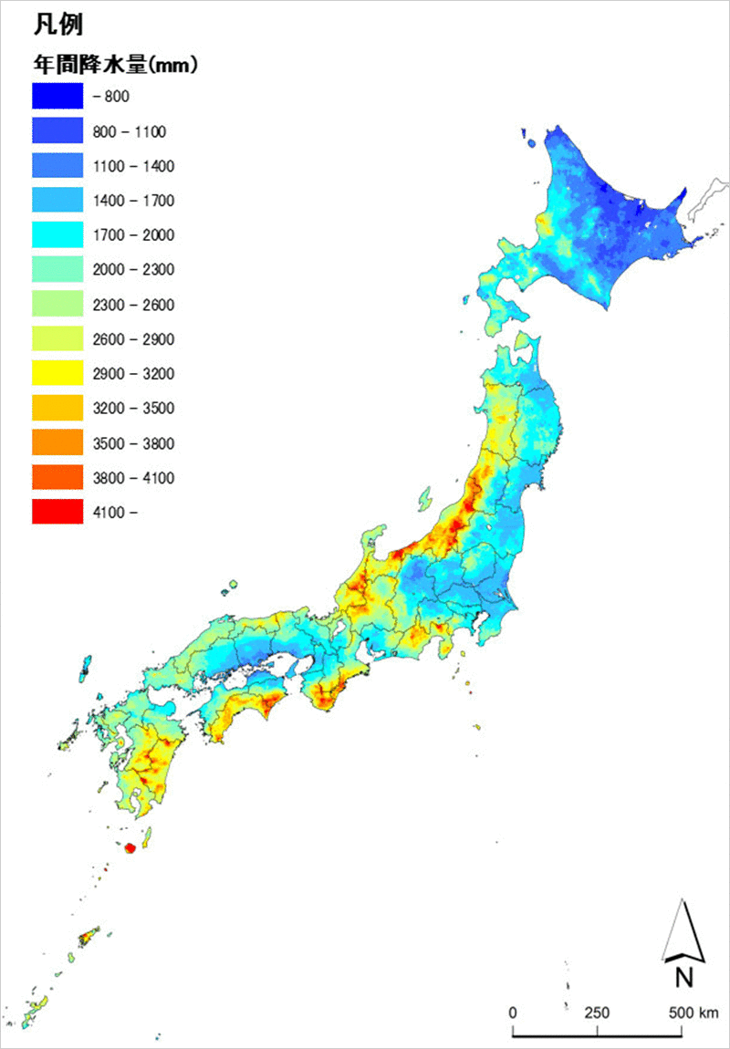 年間降水量