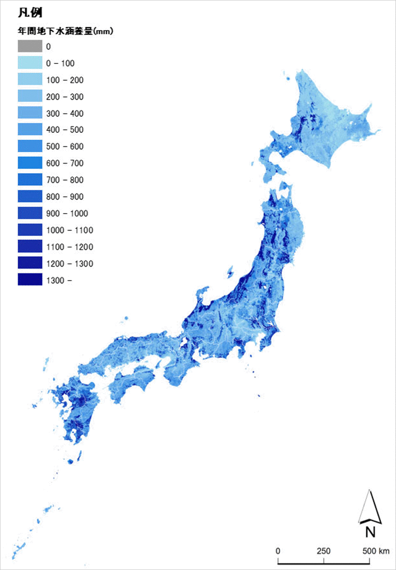 年間地下水涵養量